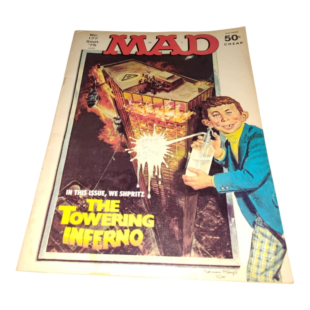 Number 177 September 75 Mad Magazine The Towering Inferno